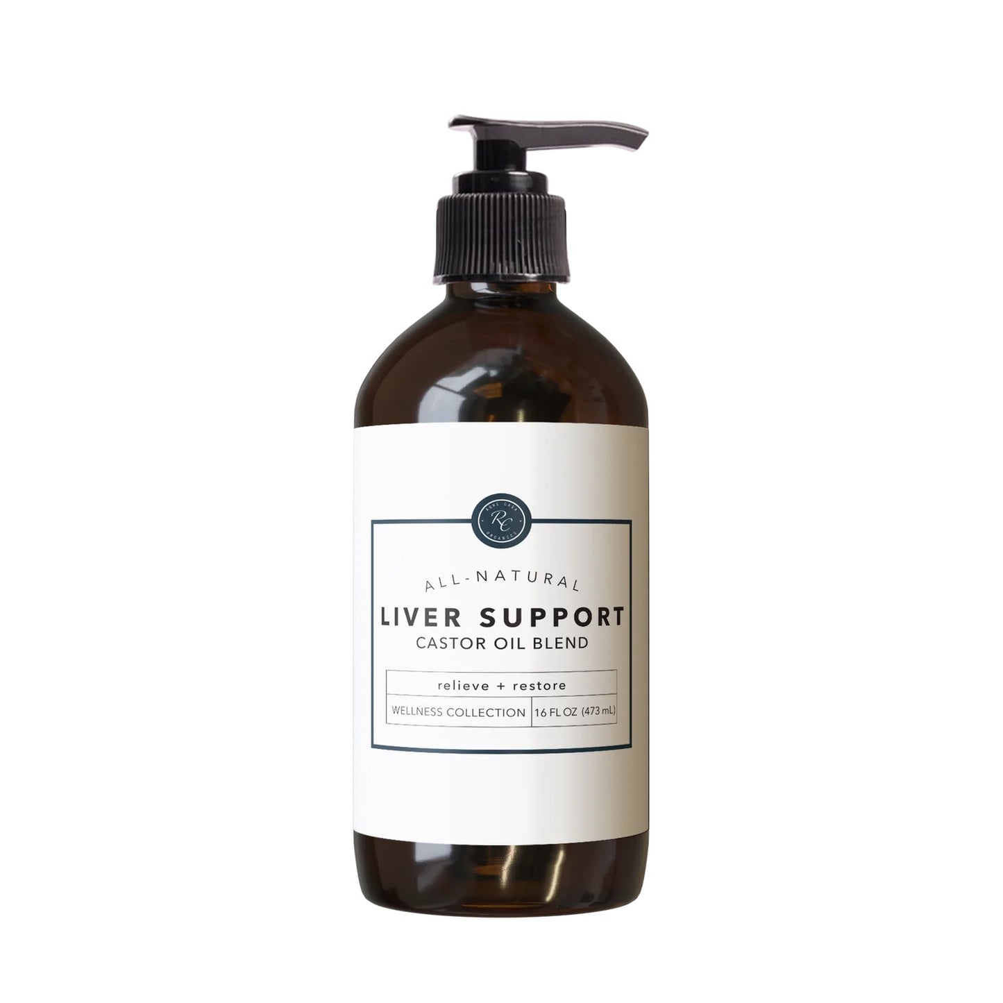 Liver Support Castor Oil Blend | 16 Oz | Pick Up Only