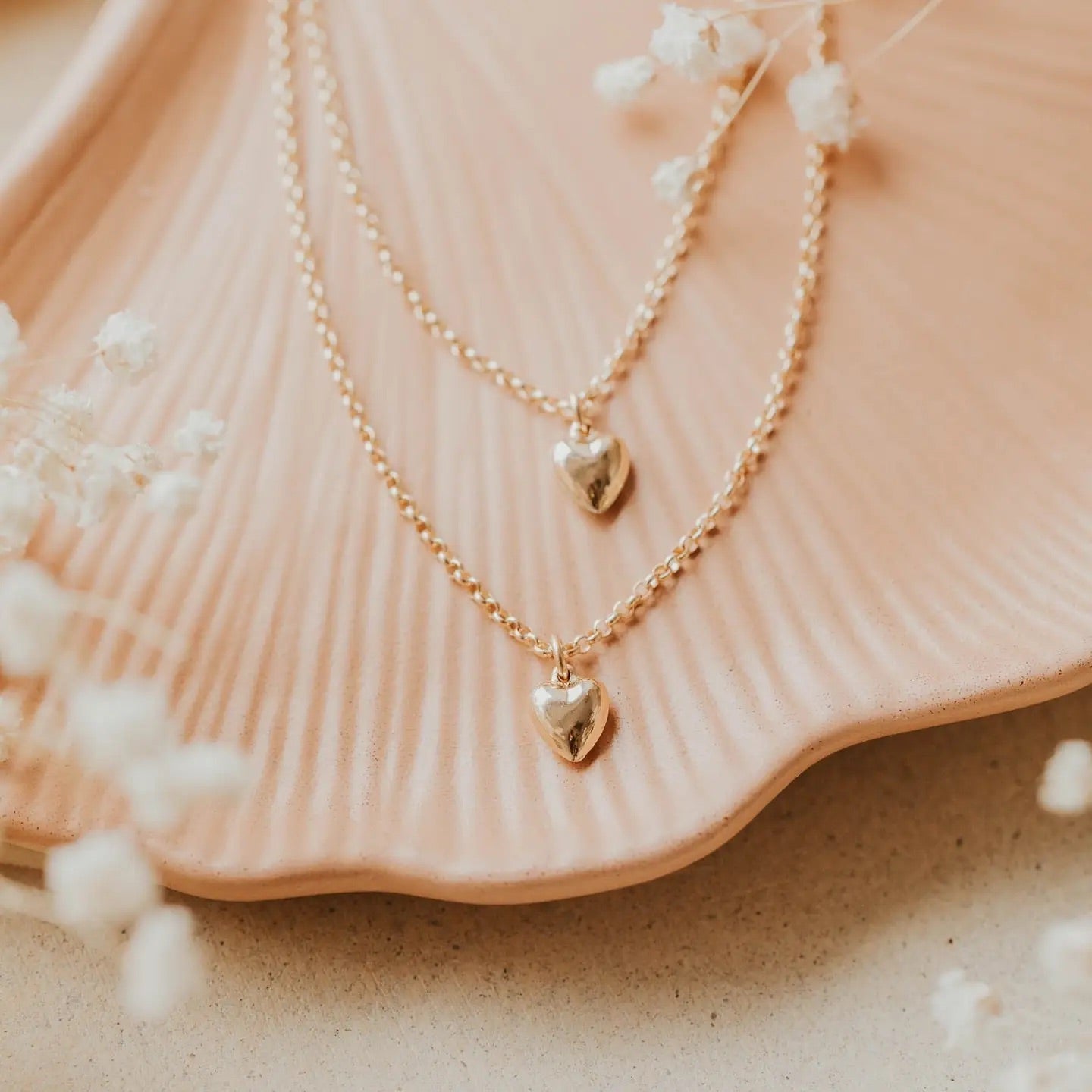 Puff Heart Necklace