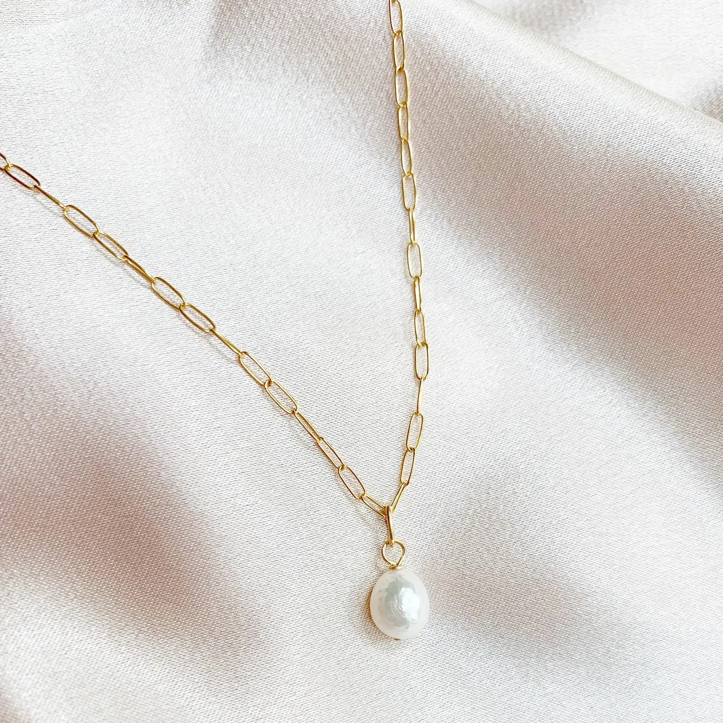 Baroque Pearl Necklace | Gold Filled