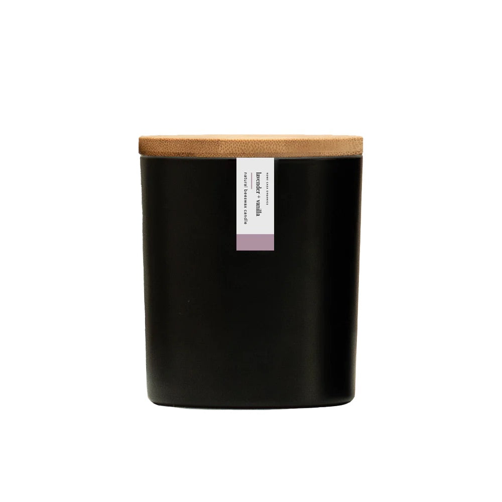 Lavender + Vanilla Beeswax Candle | 8.75 Oz