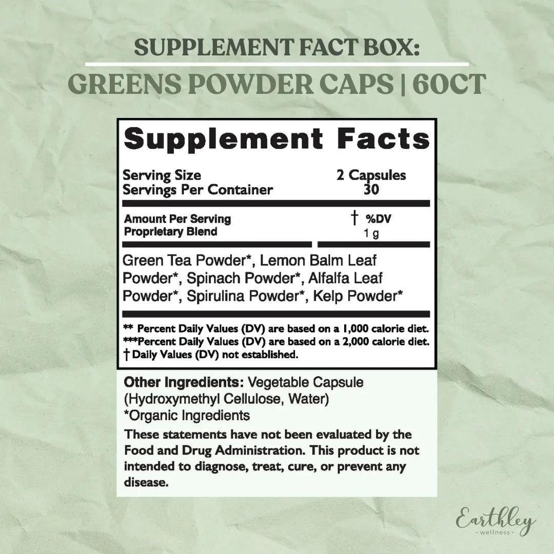 Greens Capsules 60ct