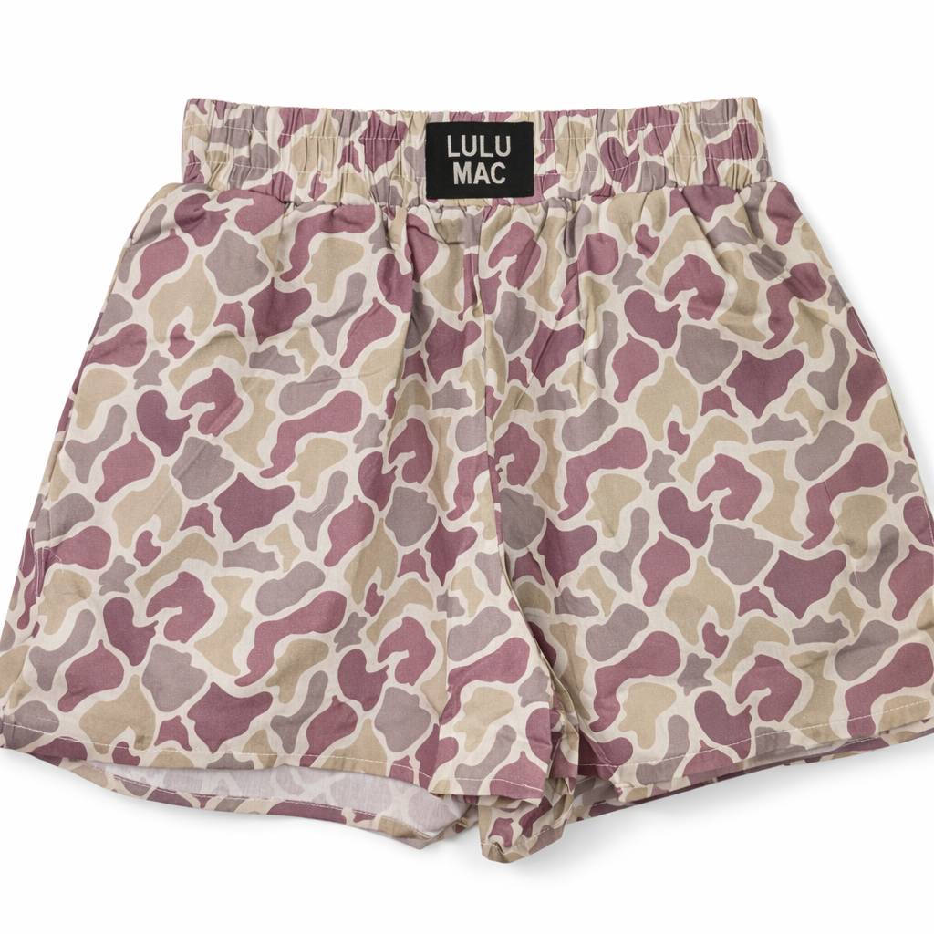 Comfort Club Boxer Style Shorts | Camo