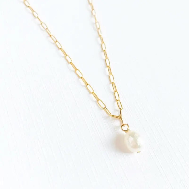 Baroque Pearl Necklace | Gold Filled
