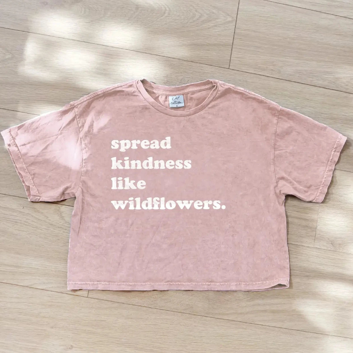 Spread Kindness Cropped Tee | Blush