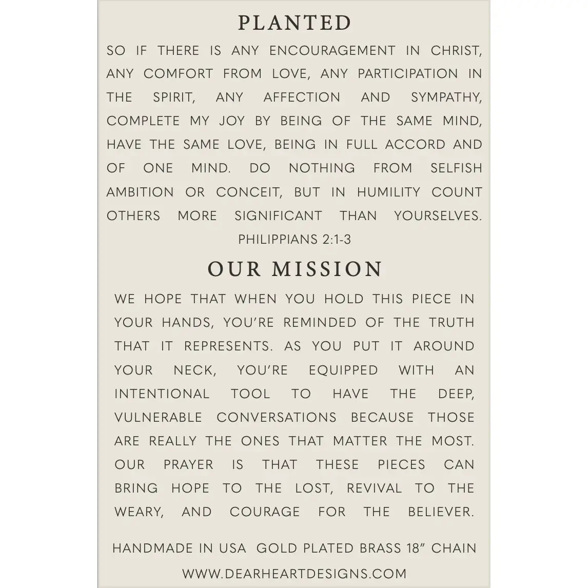 Planted Necklace