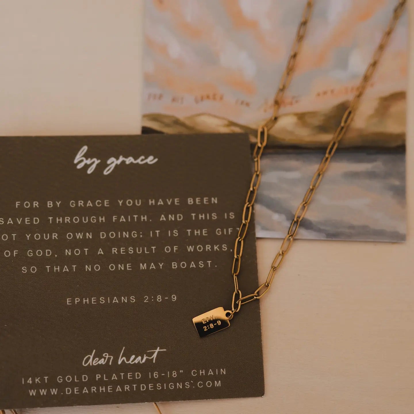 By Grace Mini Tag Necklace