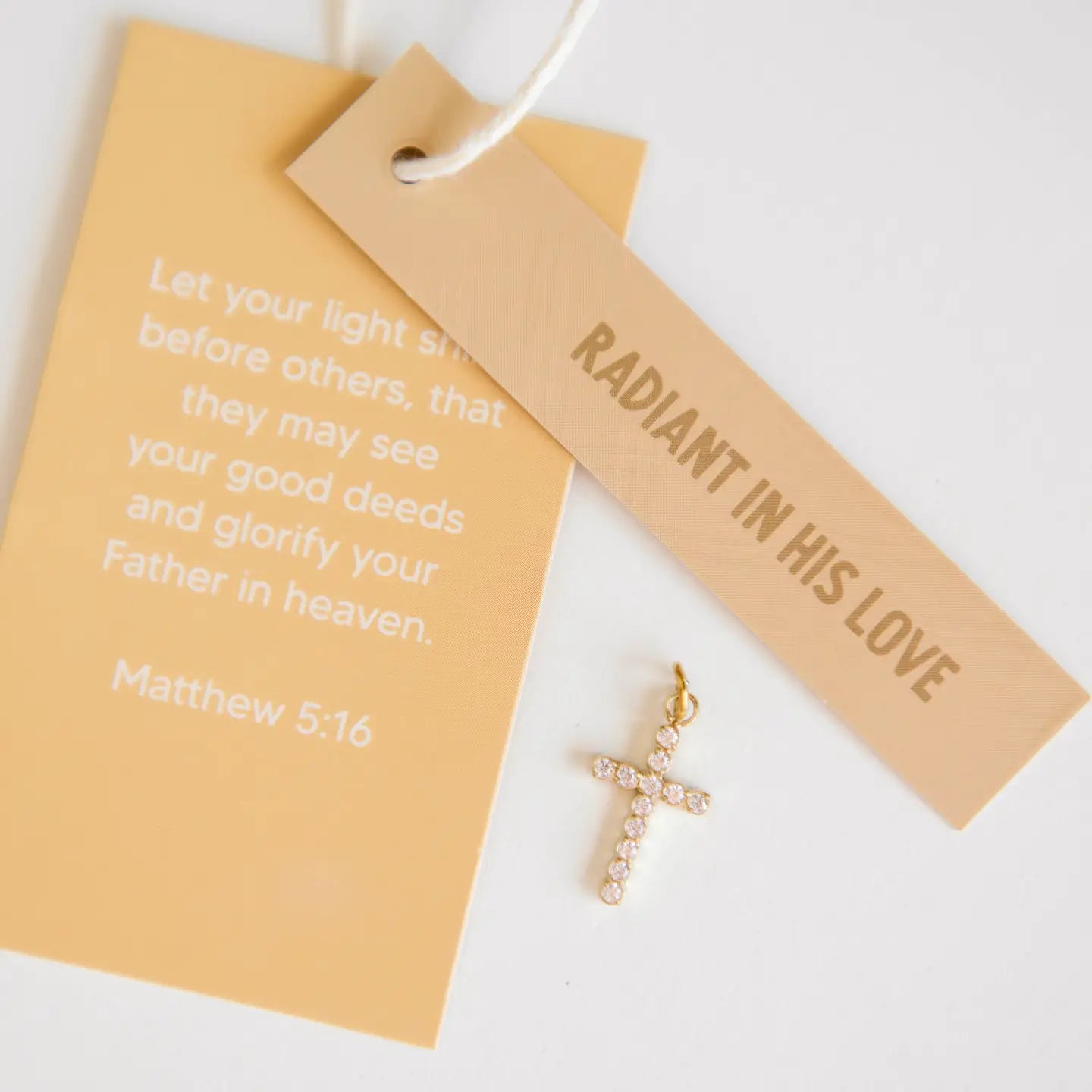 Radiant Cross Charm