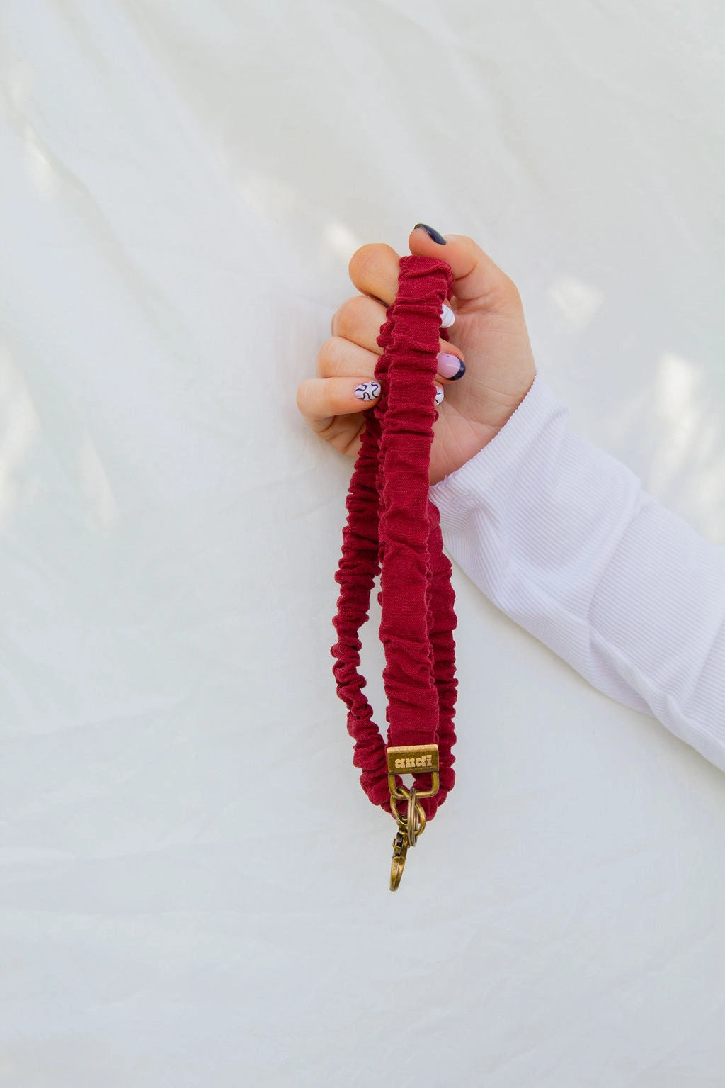 Lanyard | Maroon Linen