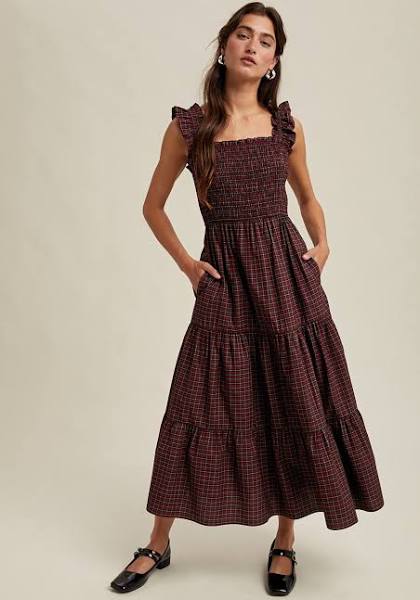 Gingham Grace Tiered Dress