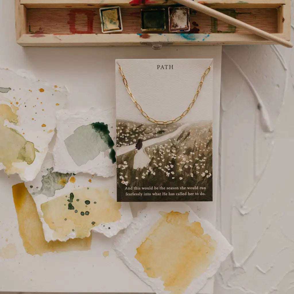 Path | Ephesians 1:18 Necklace | Minimalist Jewelry