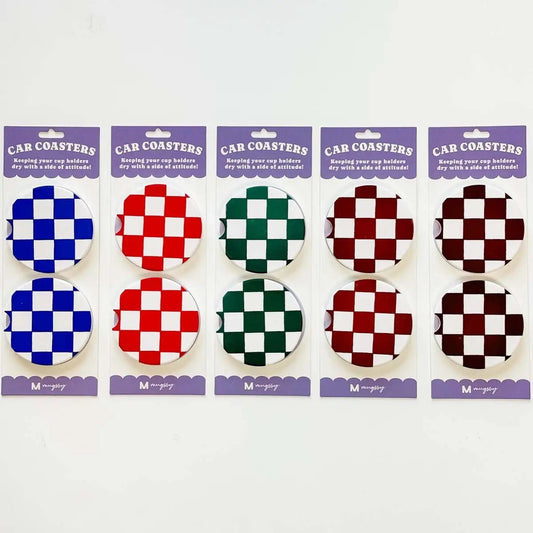 Checkered Coasters | Royal