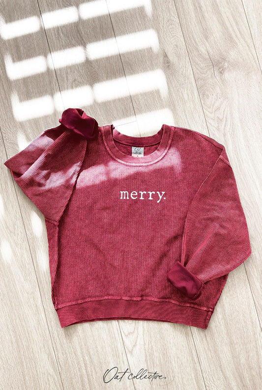 MERRY | Ribbed Pullover