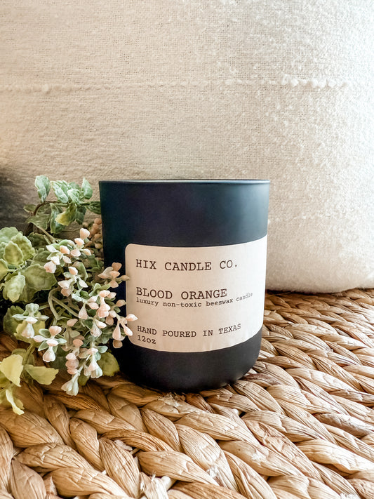Organic Beeswax Candle | Black