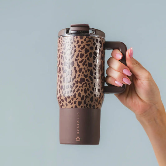 Brown Leopard Coffee Hydrojug | 20 oz