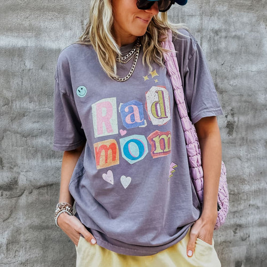 Rad Mom Poster Vintage Tee