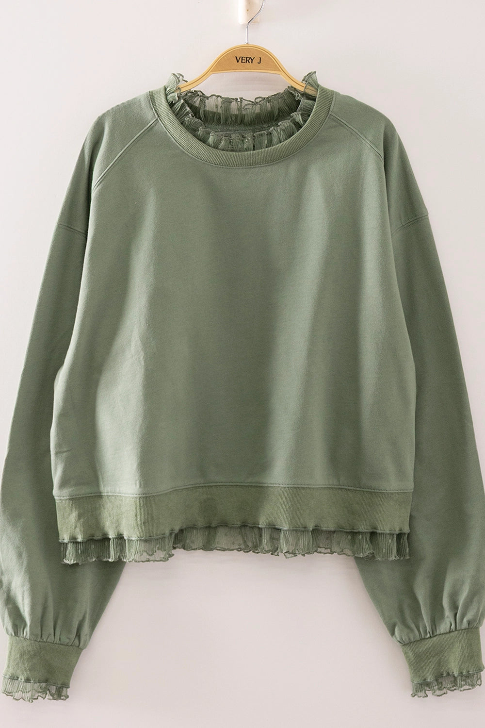 Lace Layered Sweatshirt *Arriving 11/20