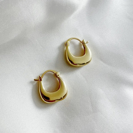 Shaina Hoops Earrings | Gold Filled