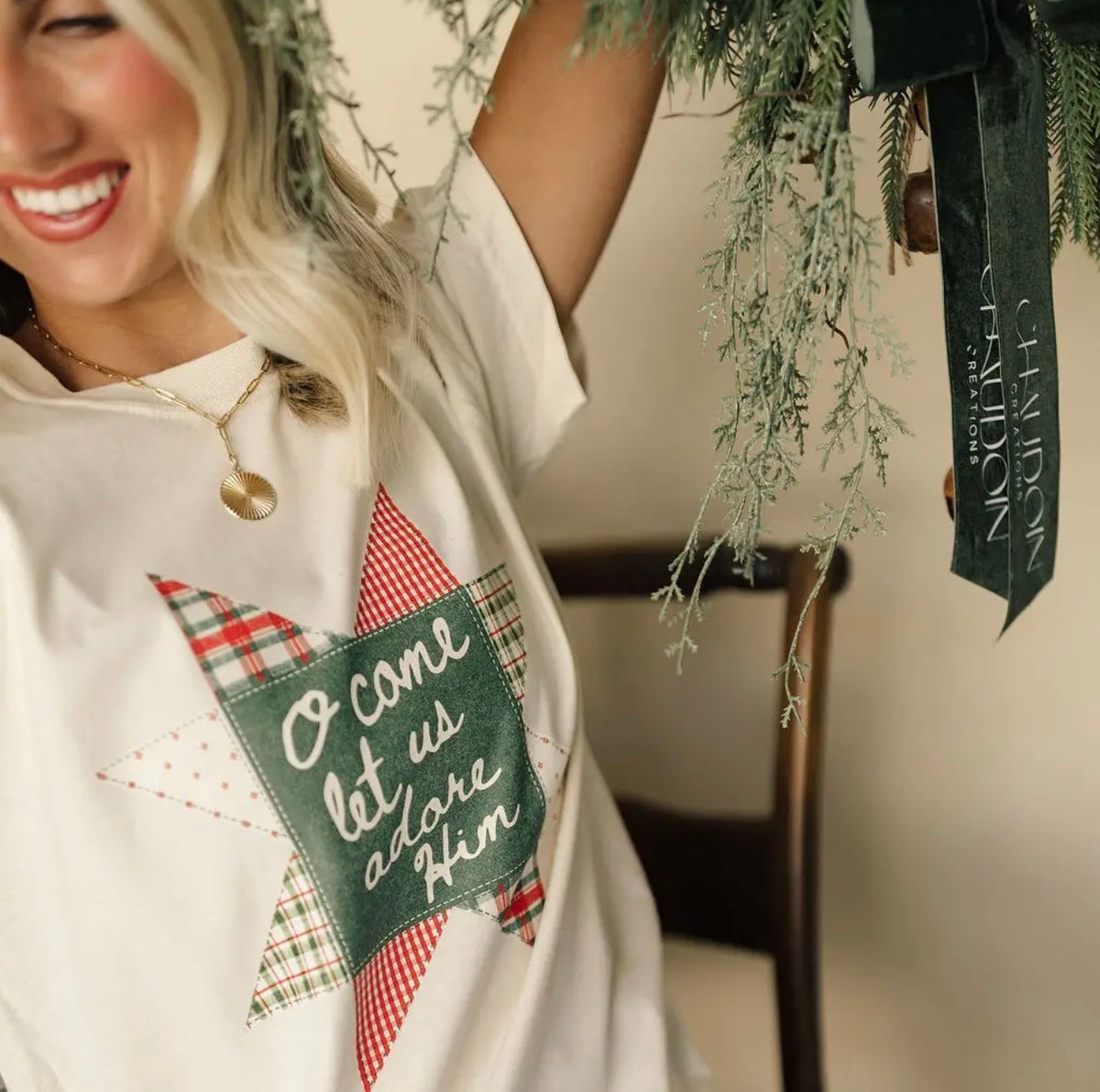 Christmas Quilt | O Come Let Us Adore Him Tee *Coming 11/15