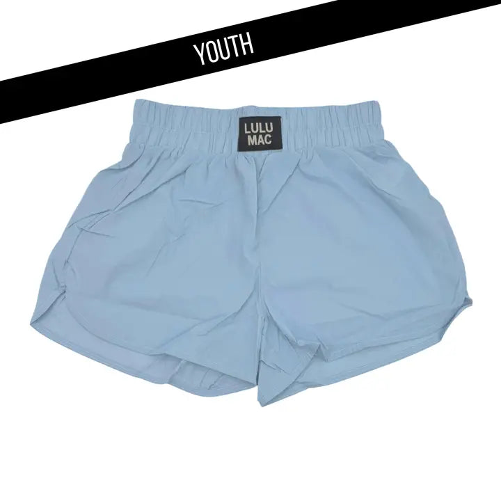 Youth Comfort Club Boxer Style Shorts | Light Blue