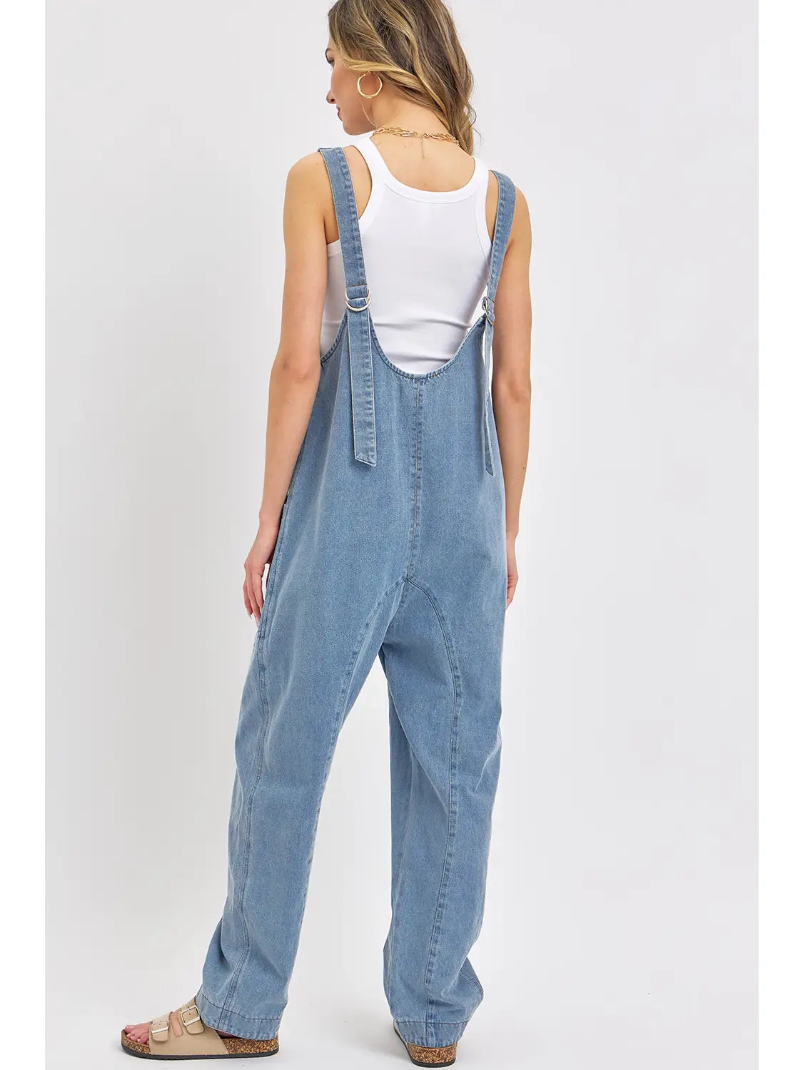 One-And-Done Denim Jumpsuit