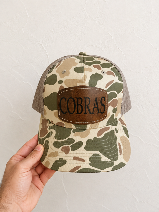 Beige Camo Cobras Hat