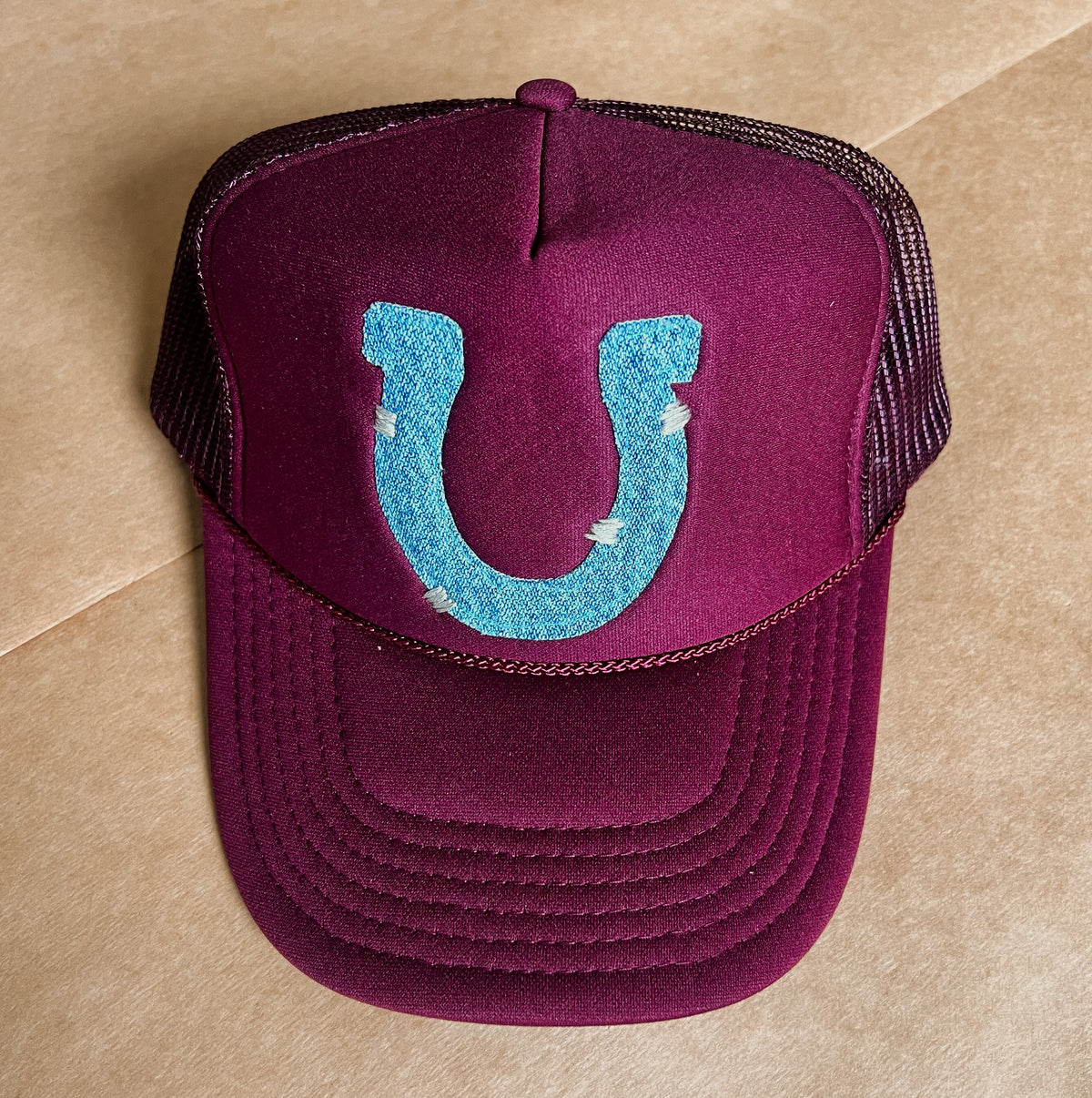 Embroidered Horseshoe Hat