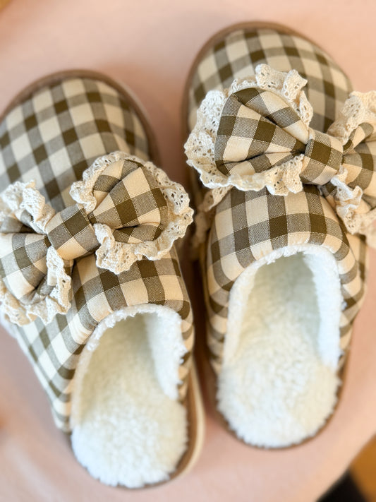 Checkered Slippers