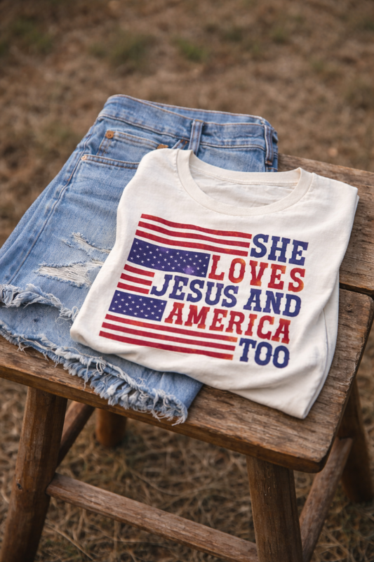 Jesus and America Tee