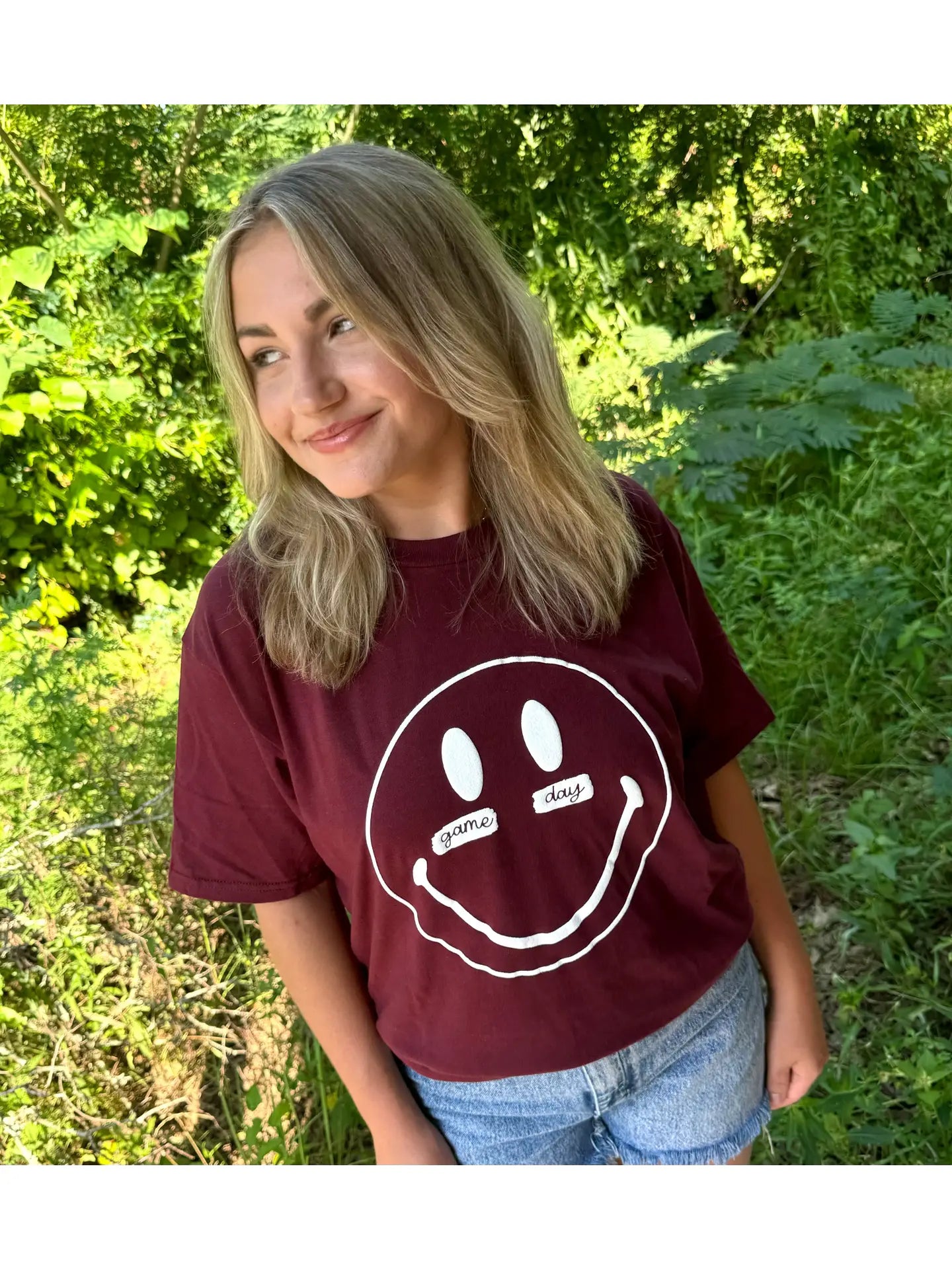 Game Day Tee | Maroon + Royal Blue