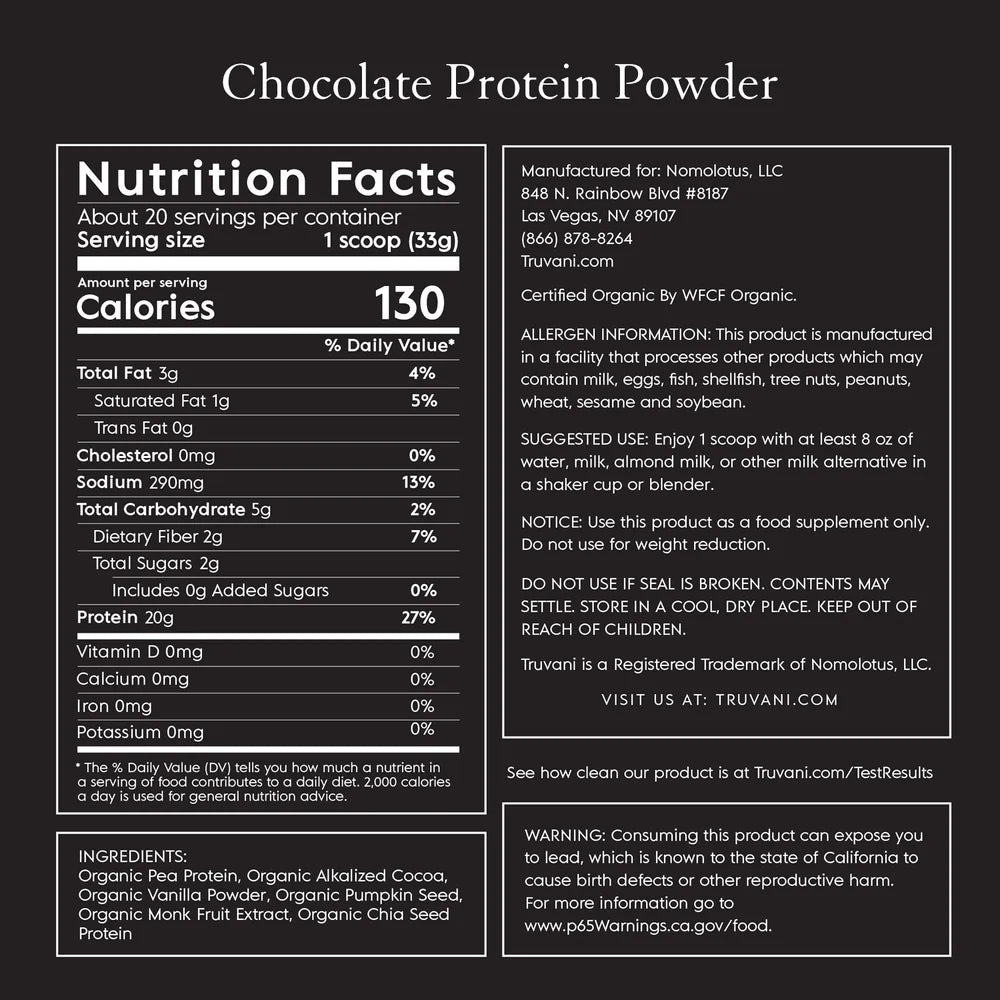 Organic + Plant Based Protein Powder