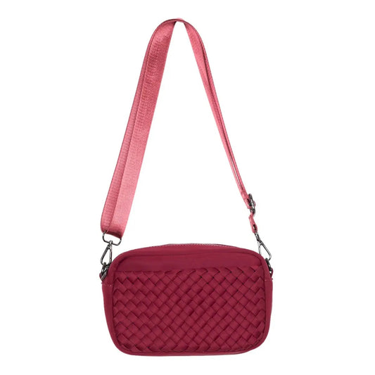 Woven Crossbody | Wine