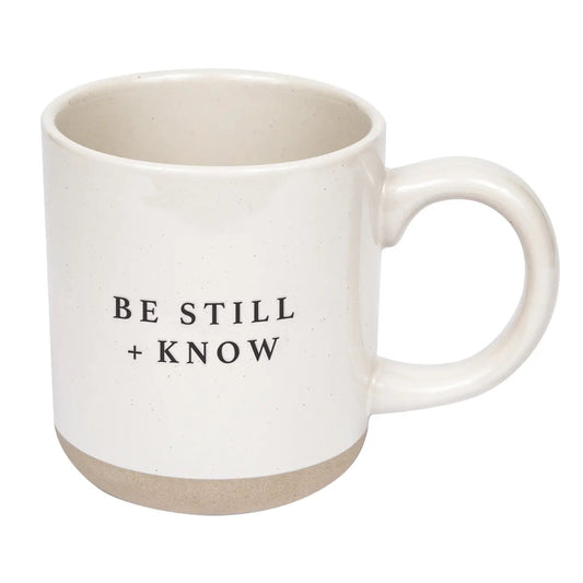 Be Still + Know Stoneware Mug