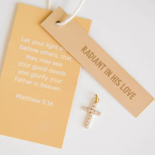 Radiant Cross Charm