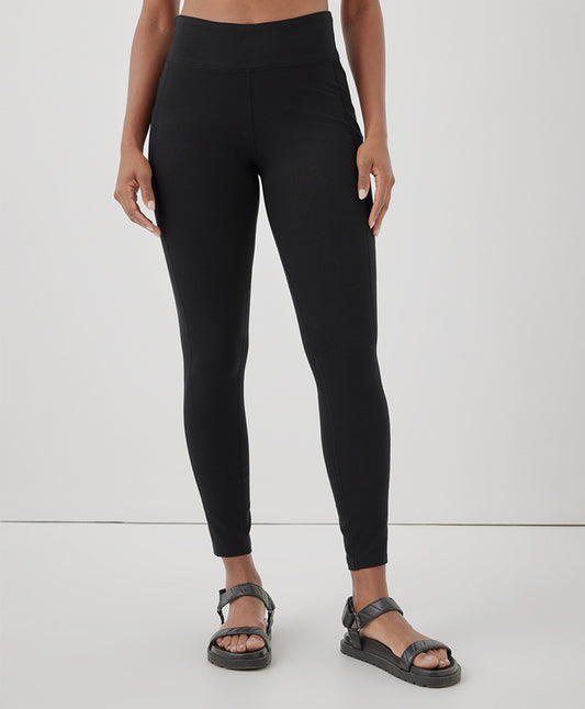 Women's Black Purefit Pocket Legging | Organic Cotton